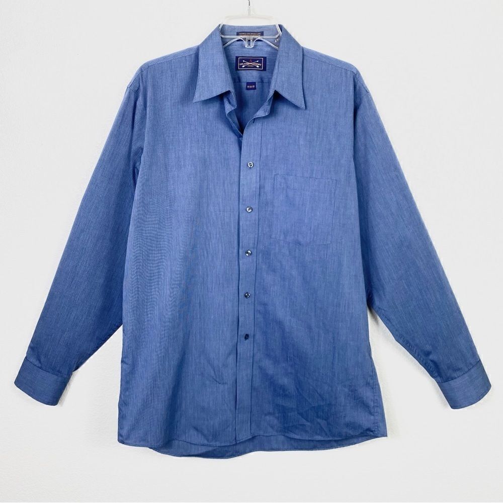 Arrow Blue Button Up Long Sleeve Dress Shirt